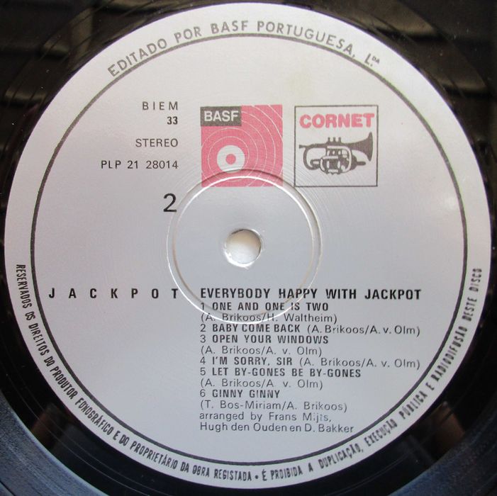 Jackpot - - - - - Everybody Happy With Jackpot - - - - - LP