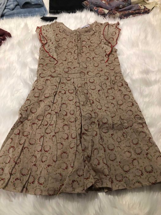 vestido tons castanho tamanho s