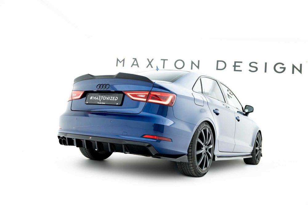 Дифузор Audi A3 8V (12-16) тюнинг обвес юбка диффузор (без s-line)