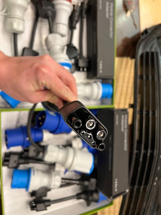 Перехідник хвіст адптер Tesla 32а силова вилка (shuko)