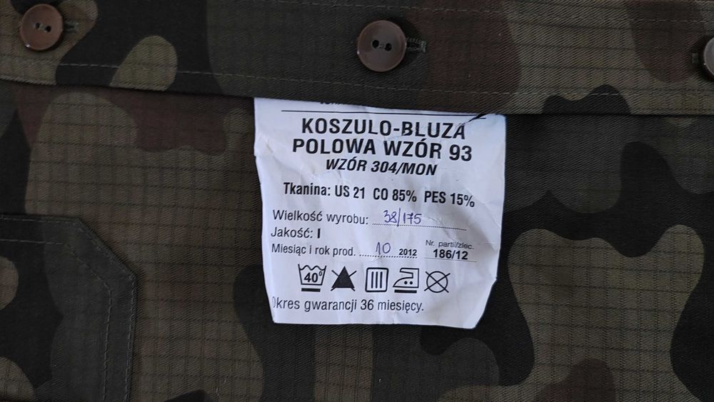 Sprzedam koszulo-bluzę polową wz. 304/MON