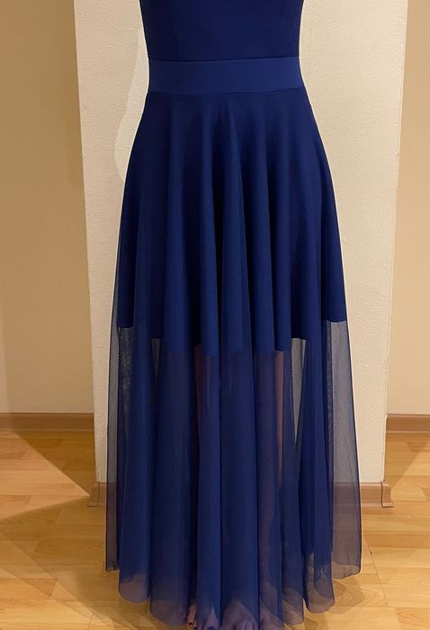 Piękna sukienka wieczorowa r 38 40 studniówka bal wesele M L maxi