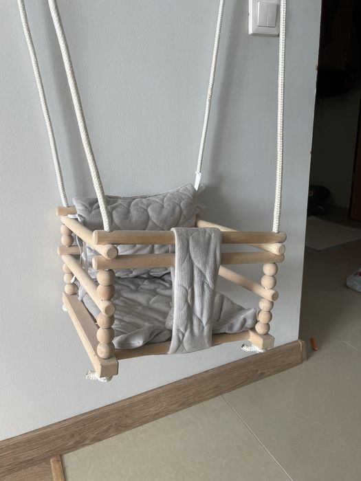 Huśtawka Drewniana Dla Dzieci