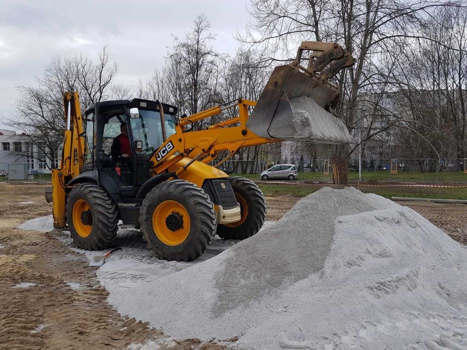 Usługi koparką Mecalac, wynajem koparko ładowarka, kucie młotem