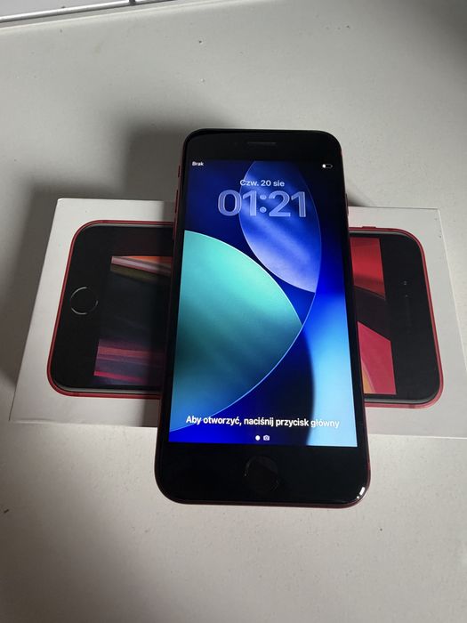 Jak Nowy iPhone SE 2020 64gbRed Oryg Bateria od nowosci 30 cykli