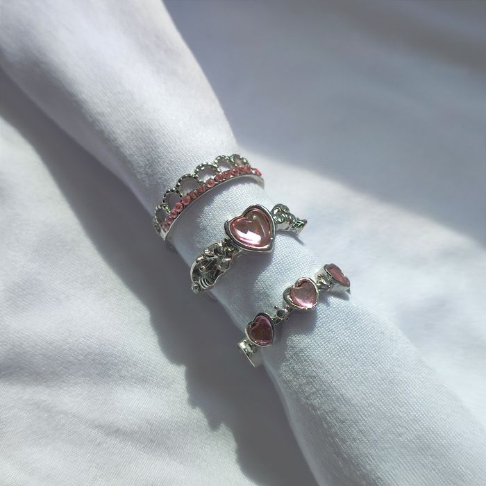 набір каблучок | набір з 3 кілець | біжутерія прикраси