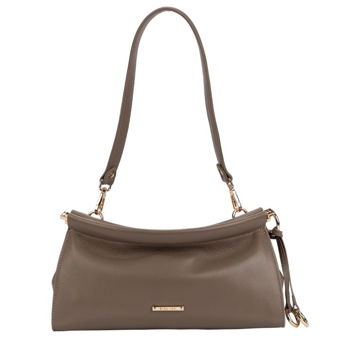 Сумка жіноча шкіряна Enzo Nori EN1114 бежева