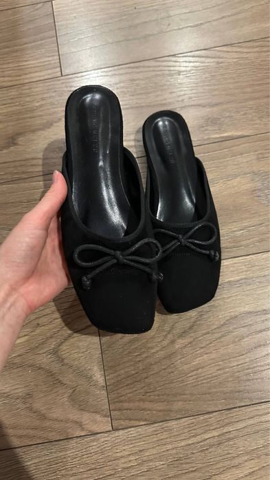 Балетки/мюлі з бантиком