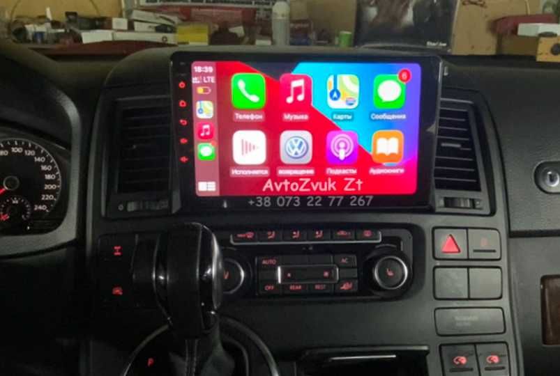 Магнитола MULTIVAN Volkswagen Т5 TRANSPORTER VW T5 CarPlay Android 15