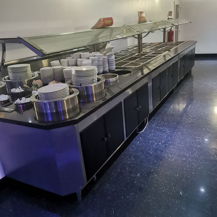 Máquina de buffet frio e quente