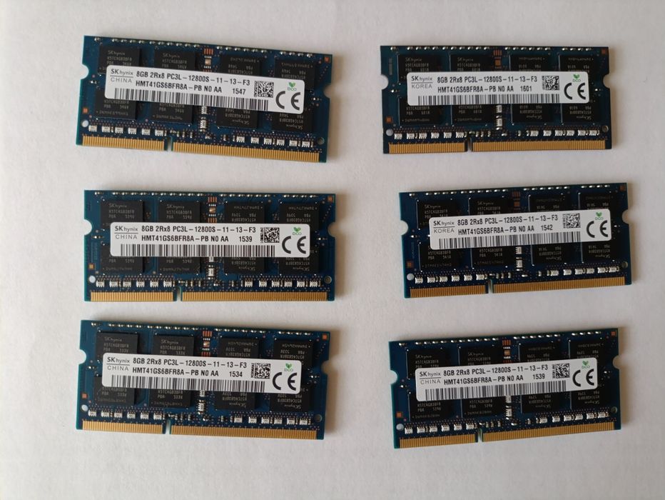 So-dimm оперативна память до ноутбука 8 гб ддр3 / 8 gb PC3-12800 DDR3-1600 Mhz