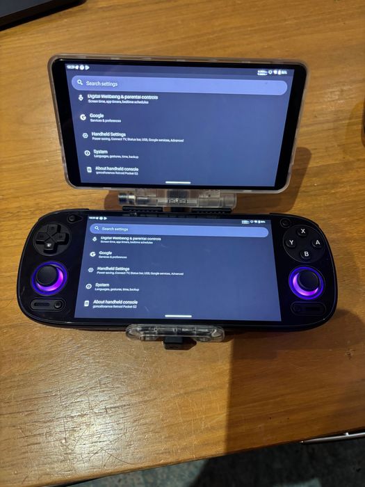 Retroid Pocket G2 (Preto) + Retroid com Dual-Screen + Acessórios