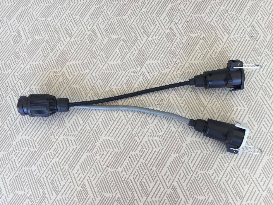 13-Pin Plug with Two 7-Pin Cables for Caravan/Trailer