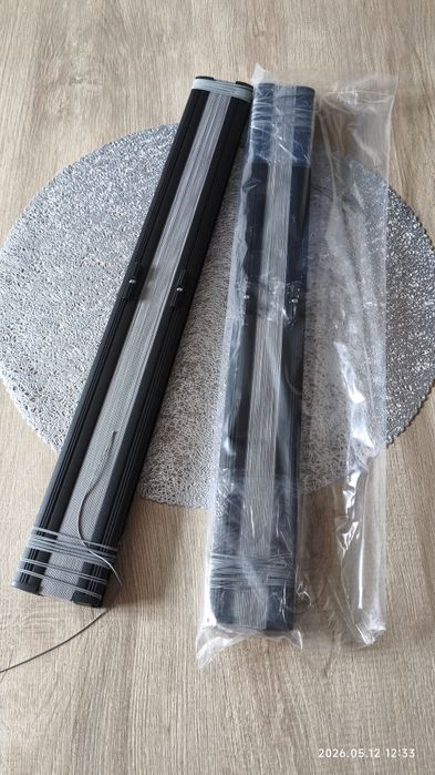 Okazja! Nowe plisy okienne rolety plisowane Komplet (2 sztuki) Grafit antracyt 50 x 116