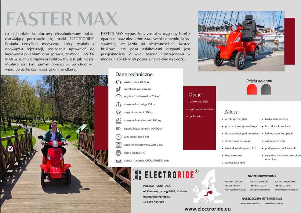 Skuter Electroride Faster Max Lion [REZERWACJA]