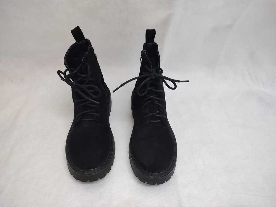 Damskie botki sznurowane trapery na zamek ekoskóra ocieplane roz. 38