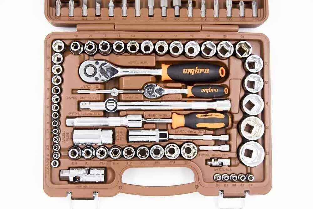 Набір інструментів Ombra 108 ел хром-ванадій набор головок ключей PL