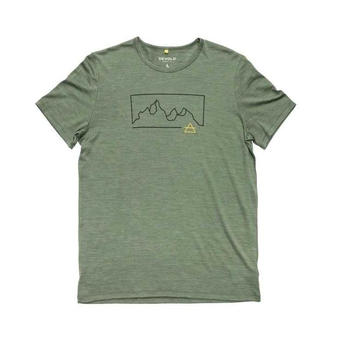 Koszulka męska 130 merino Devold Active Outline zielony r.XXL
