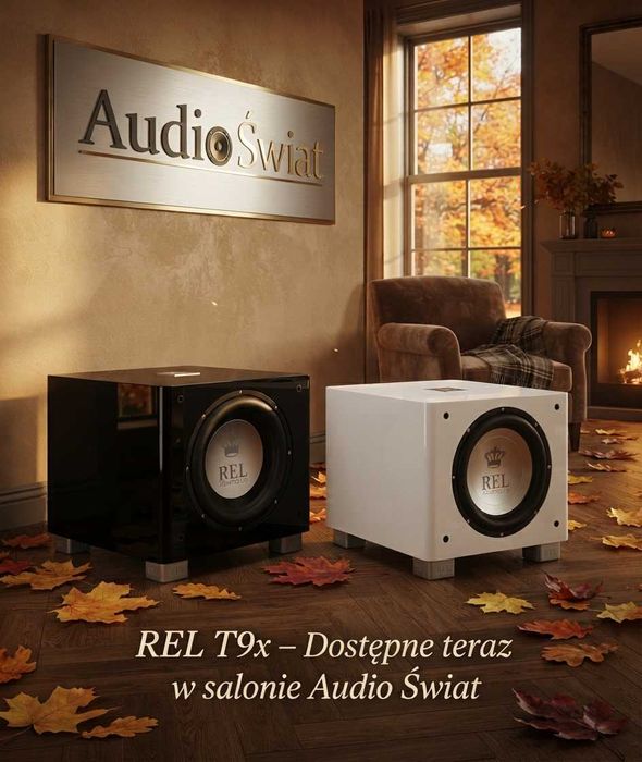 Subwoofer Rel T/9x KLASA AB idealny do Stereo / Kino Domowe / Nowy / Czarny / Biały