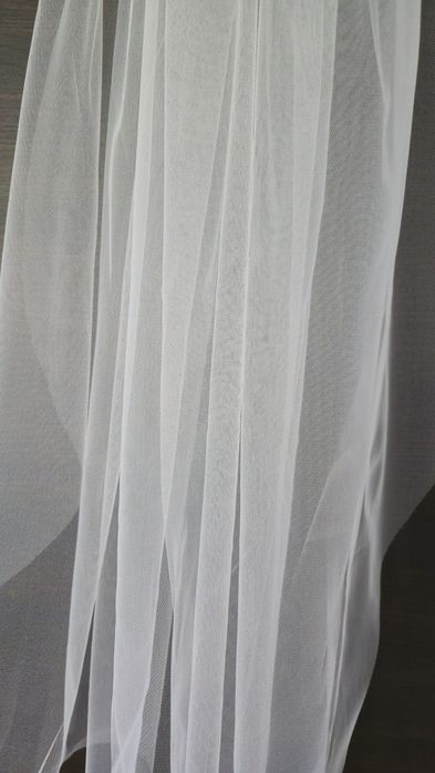 Welon Cięty Ślubny Mgiełka Ivory 90cm