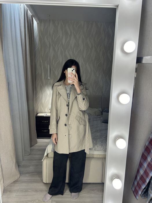 Бежевий тренч Marks&Spencer xs