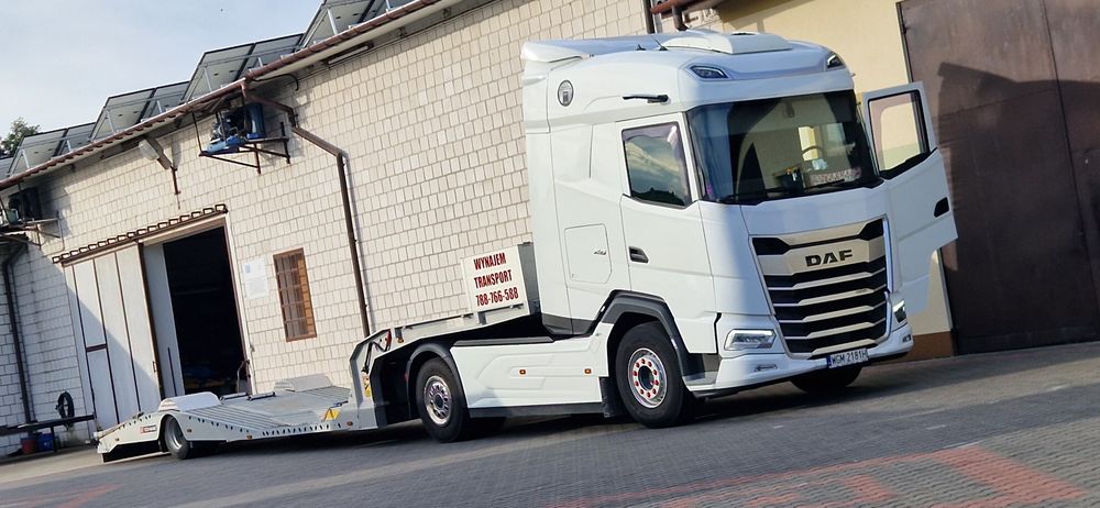 Naczepa niskopodwoziowa do transportu ciągników TIR wynajem