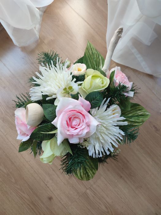 Zestaw na cmentarz  w stylu naturalnym