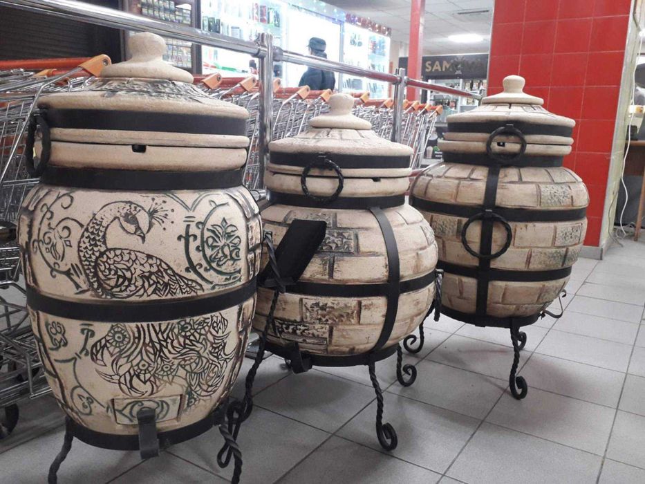 Тандыры 50-130литров,наборы 3в1 ,сетки 2-3 яруса,ёлочки.