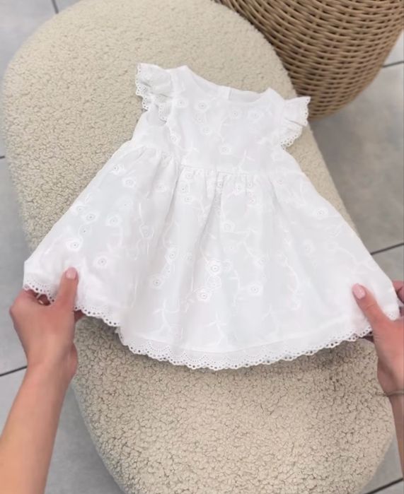 Сукня біла Chepura Textile 6-9 місяців 74 розмір
