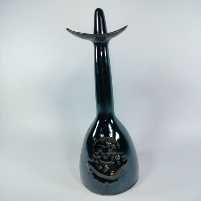 Butelka Karafka Czarna Ceramika