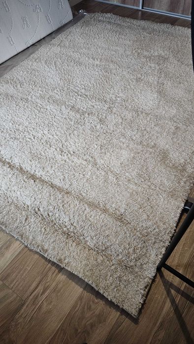 Dywan shaggy 200 x 280 cm beżowy