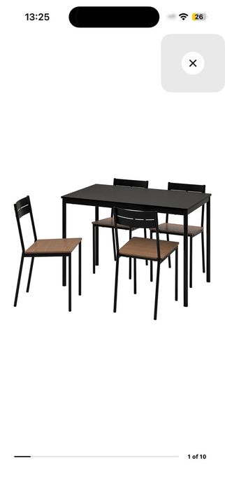 Mesa de Jantar + 4 Cadeiras
