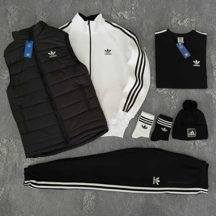 Чоловічий зимній спортивний костюм адідас комплект Adidas [5в1]
