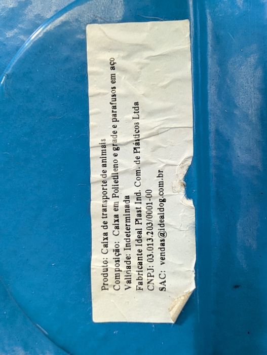 Caixa transportadora PET avião homologada cão ou gato
