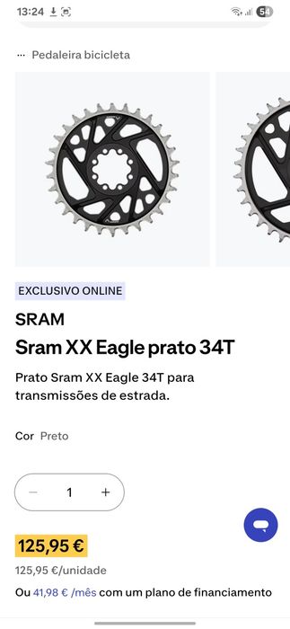 Prato Sram Xx Eagle 32t