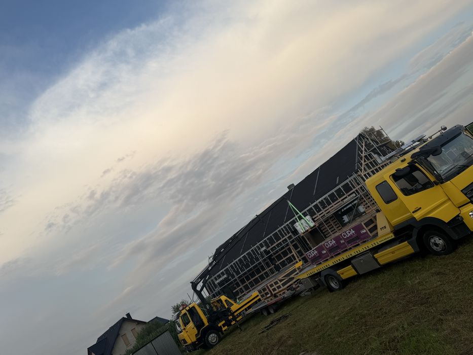 Transport HDS. Podnosnik Dzwig Gabaryty złom  maszyn wózków widłowych pomoc drogowa 24H wulkanizacja