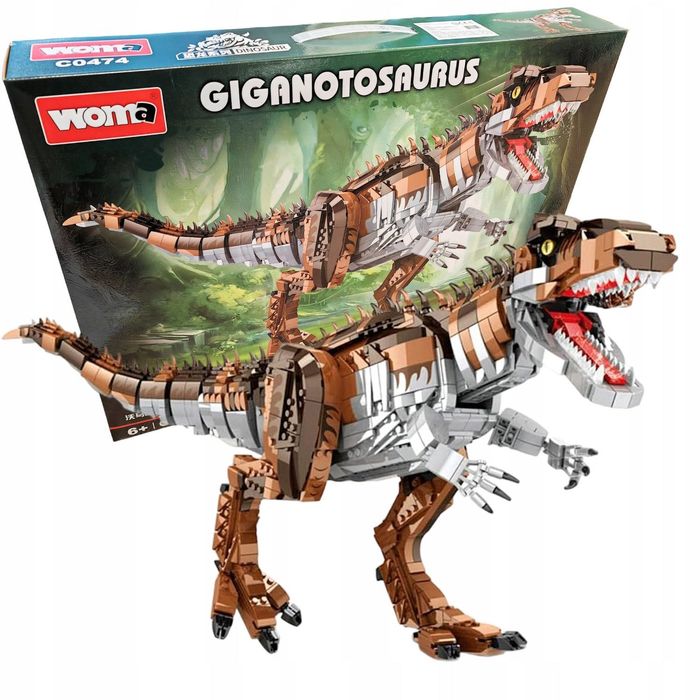 KLOCKI konstrukcyjne dinozaur Rex gigant 2111 el. zestaw