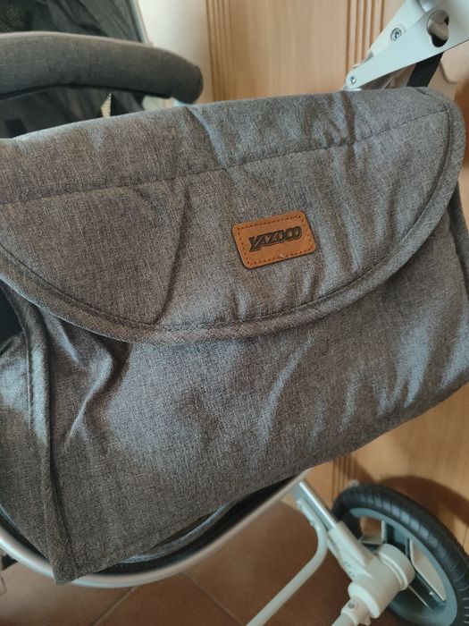 YAZOCO Wózek dziecięcy Trio 3 w 1 Wielofunkcyjny szary
