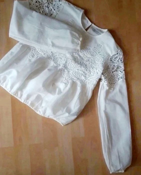 Bluzka z długim rękawem z haftem, Abercrombie, Xs