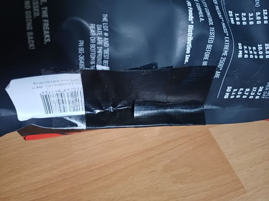 Odżywka gainer  Mass extreme 2500, 5,45 kg