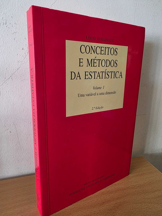 Livro "Conceitos e Métodos da Estatística" de Louis d'Hainnaut