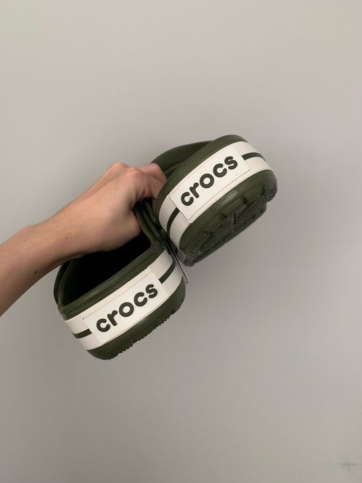 Crocs crocband army green крокси чоловічі хакі крокбенд