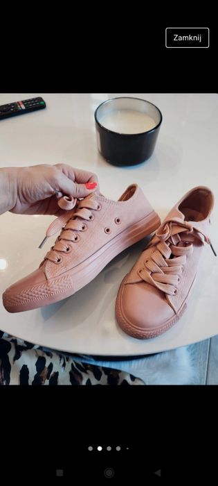 Trampki pudrowy róż up8