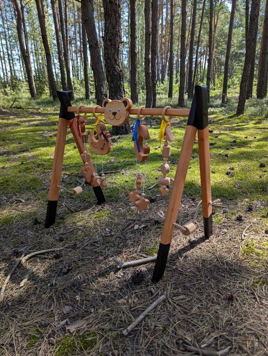 Напольный игровой центр Монтессори малышу Эко игрушки Мобиль BabyGym