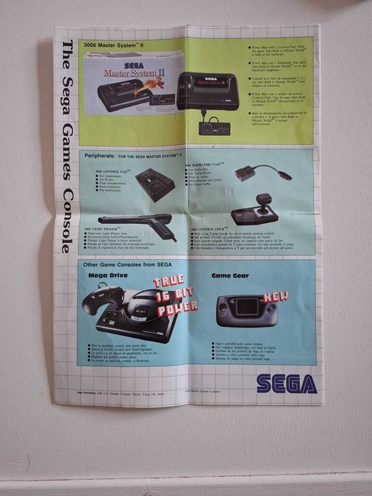 Poster / Folheto Sega Game Catalog