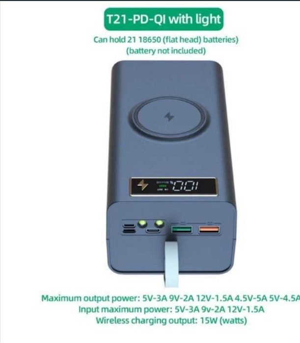 Корпус PowerBank T21-PD-QI