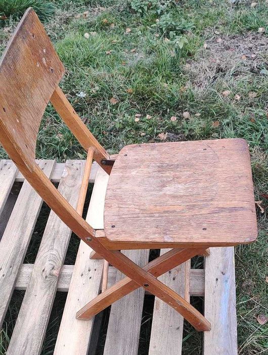 Krzesełko składane PRL.