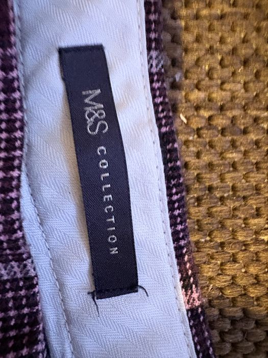 Spodnie w kratę z kantem Marks & Spencer UK 12 / 40