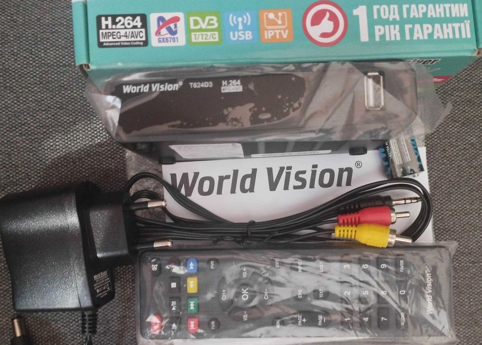 Приставка тюнер Т2 World Vision T624 D3 з підтримкою Інтернету