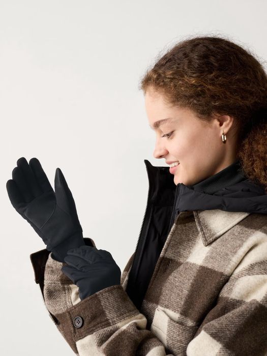 Рукавиці жіночі Uniqlo HEATTECH з сенсорними пальцями розмір М чорні